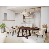Dustin ausziehbarer Tisch Platte aus Eichenfurnier und Beine aus Eiche, 130-230 cm - ZEN ZONE Furniture