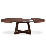 Dustin ausziehbarer Tisch Platte aus Eichenfurnier und Beine aus Eiche, 130-230 cm - ZEN ZONE Furniture
