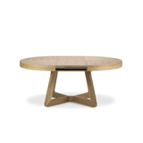 Dustin ausziehbarer Tisch Platte aus Eichenfurnier und Beine aus Eiche, 130-230 cm - ZEN ZONE Furniture