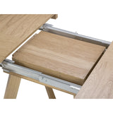 Dustin ausziehbarer Tisch Platte aus Eichenfurnier und Beine aus Eiche, 130-230 cm - ZEN ZONE Furniture