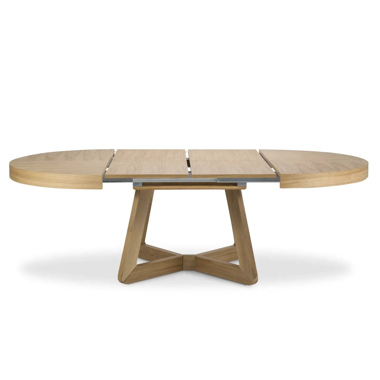 Dustin ausziehbarer Tisch Platte aus Eichenfurnier und Beine aus Eiche, 130-230 cm - ZEN ZONE Furniture