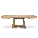 Dustin ausziehbarer Tisch Platte aus Eichenfurnier und Beine aus Eiche, 130-230 cm - ZEN ZONE Furniture