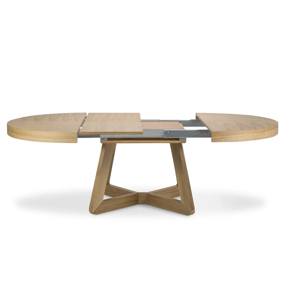 Dustin ausziehbarer Tisch Platte aus Eichenfurnier und Beine aus Eiche, 130-230 cm - ZEN ZONE Furniture