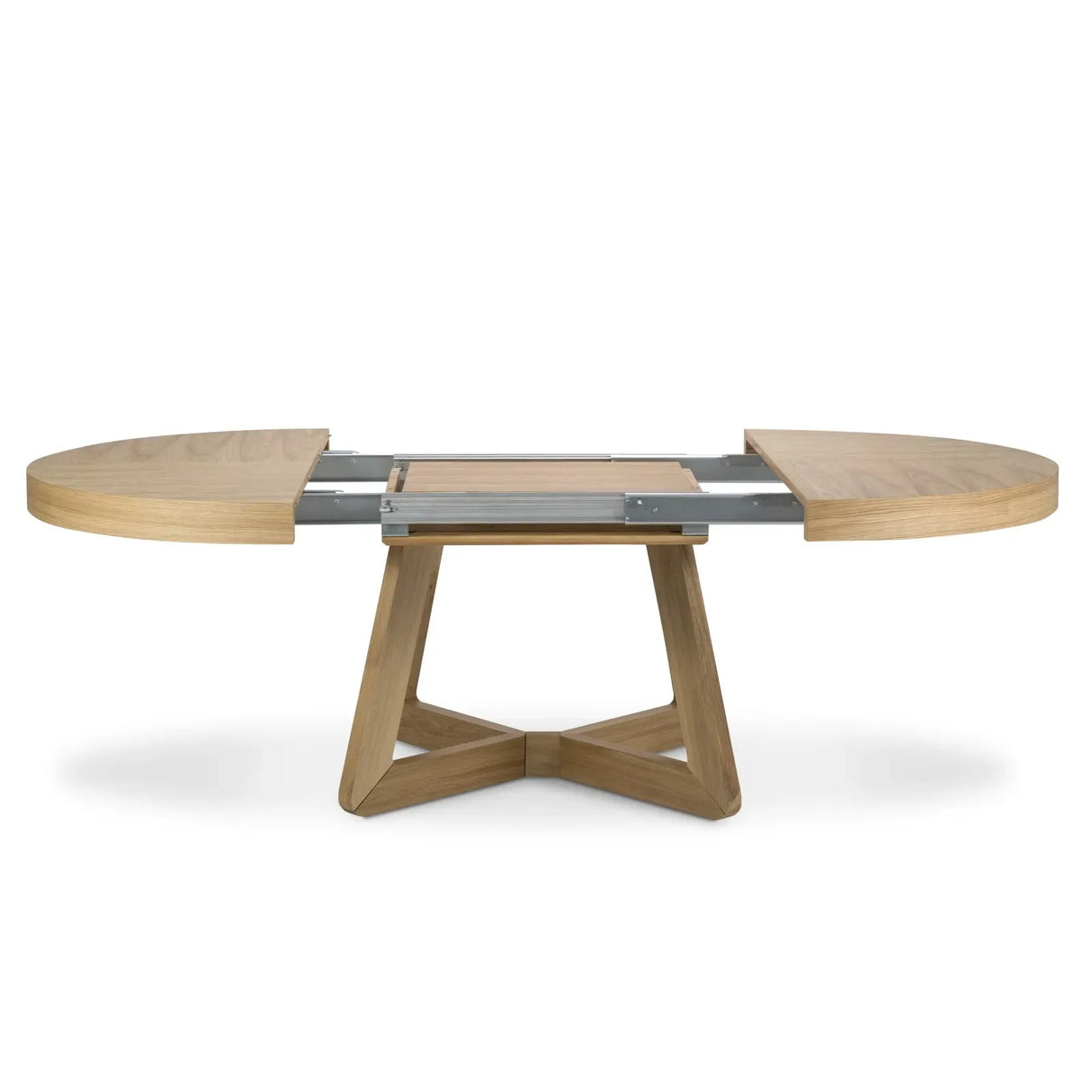 Dustin ausziehbarer Tisch Platte aus Eichenfurnier und Beine aus Eiche, 130-230 cm - ZEN ZONE Furniture