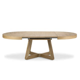 Dustin ausziehbarer Tisch Platte aus Eichenfurnier und Beine aus Eiche, 130-230 cm - ZEN ZONE Furniture