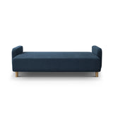 Elen 3-Sitzer Sofa mit Schlaffunktion, aus Strukturierter Stoff (Win77) in Marineblau, 231x106 cm – Bild 5