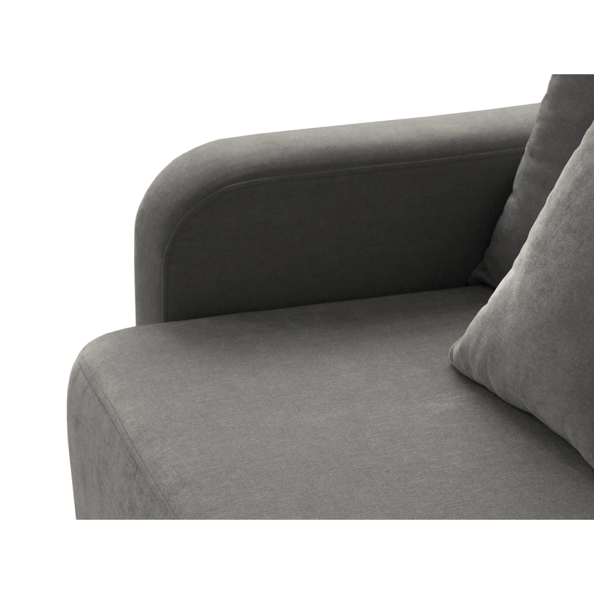 Elen 3-Sitzer Sofa mit Schlaffunktion, aus Strukturierter Stoff (Win90) in Grau, 231x106 cm – Bild 7