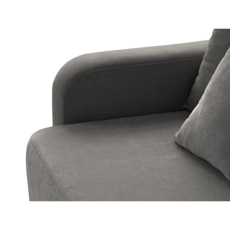 Elen 3-Sitzer Sofa mit Schlaffunktion, aus Strukturierter Stoff (Win90) in Grau, 231x106 cm – Bild 7