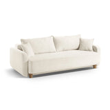 Elen 3-Sitzer Sofa mit Schlaffunktion, aus Strukturstoff, 231x106 cm – Bild 4