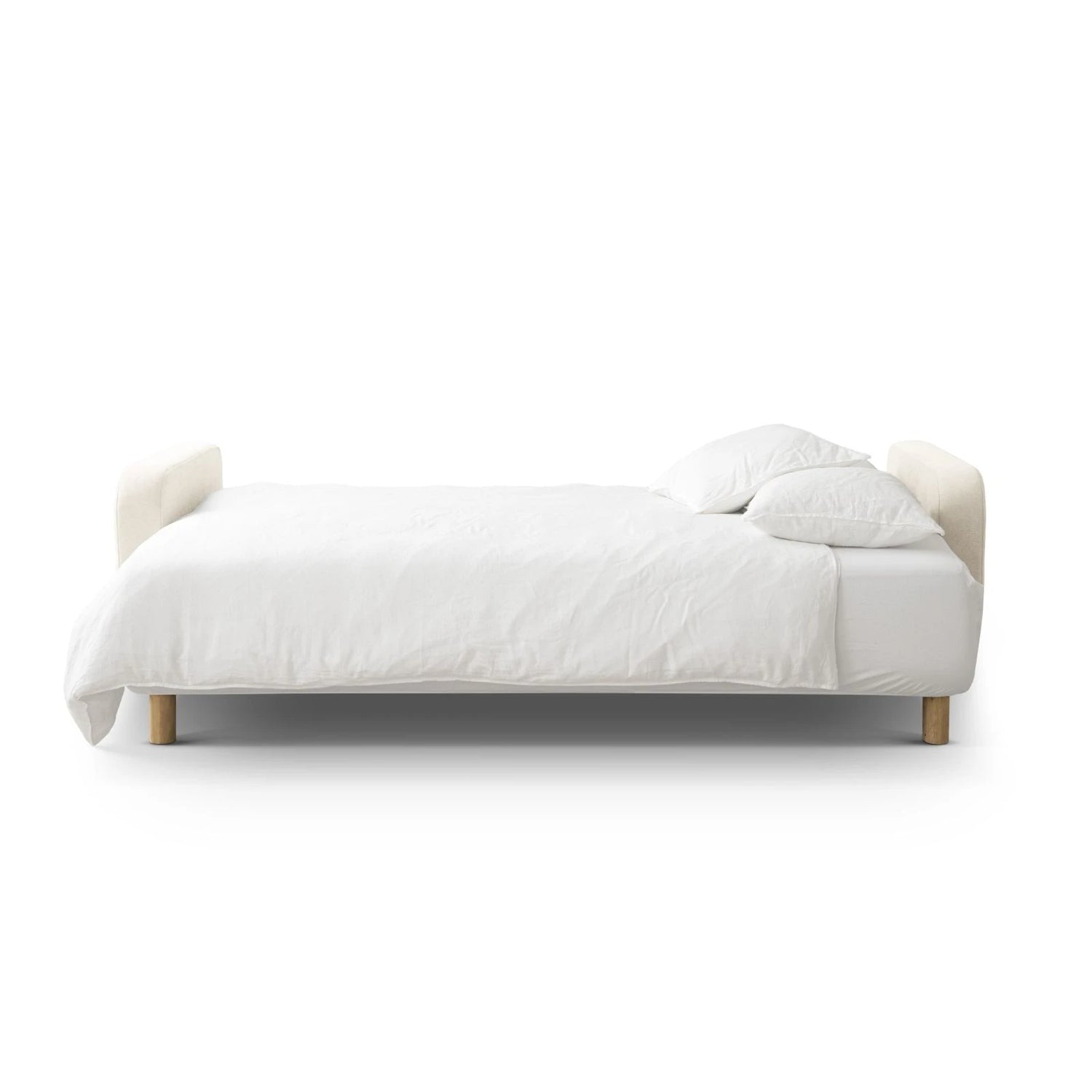Elen 3-Sitzer Sofa mit Schlaffunktion, aus Strukturstoff, 231x106 cm – Bild 6
