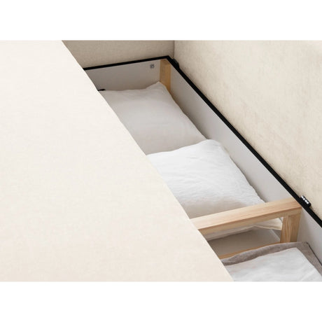 Elen 3-Sitzer Sofa mit Schlaffunktion, aus Strukturstoff, 231x106 cm – Bild 8