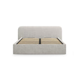 Elizabeth Bett mit Stauraum und Kopfteil in Boucle (MonSil) in Silber, 140x200 cm – Bild 4