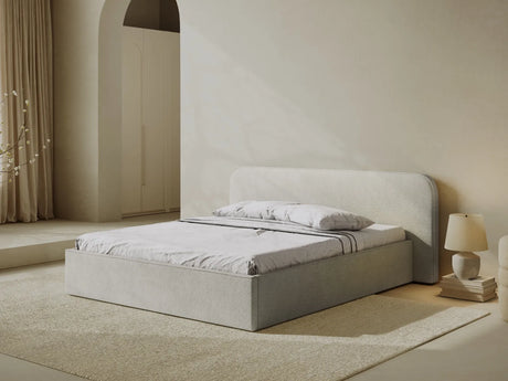 Elizabeth Bett mit Stauraum und Kopfteil in Samt, Boucle oder Strukturstoff, 140x200 cm – Bild 2