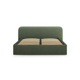 Elizabeth Bett mit Stauraum und Kopfteil in Samt (PorMos) in Moss Green, 140x200 cm – Bild 4