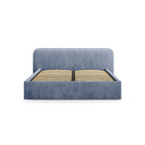 Elizabeth Bett mit Stauraum und Kopfteil in Strukturierter Stoff (BABBLU) in Dunkelblau, 160x200 cm – Bild 4