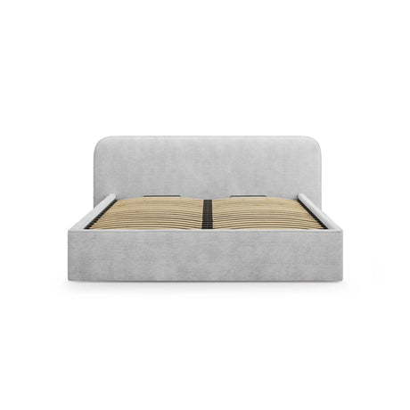 Elizabeth Bett mit Stauraum und Kopfteil in Strukturierter Stoff (BABLGR) in Hellgrau, 180x200 cm – Bild 4