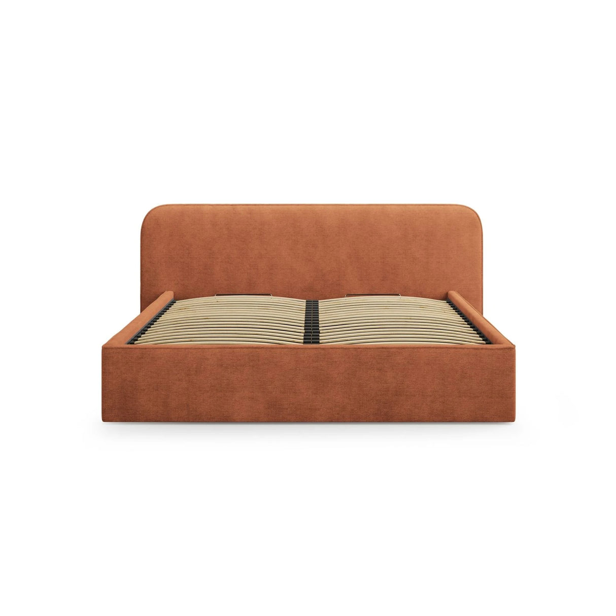 Elizabeth Bett mit Stauraum und Kopfteil in Strukturierter Stoff (BABRED) in Rot, 160x200 cm – Bild 4