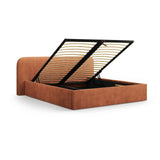 Elizabeth Bett mit Stauraum und Kopfteil in Strukturierter Stoff (BABRED) in Rot, 160x200 cm – Bild 6