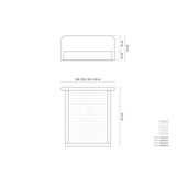 Elizabeth Bett mit Stauraum und Kopfteil in Strukturierter Stoff (BABRED) in Rot, 200x200 cm – Bild 3