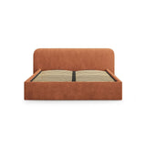 Elizabeth Bett mit Stauraum und Kopfteil in Strukturierter Stoff (BABRED) in Rot, 200x200 cm – Bild 4