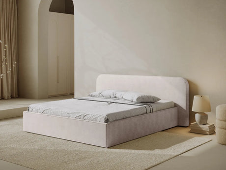 Elizabeth Bett mit Stauraum und Kopfteil in Strukturierter Stoff (BABWH) in Weiß, 200x200 cm – Bild 2