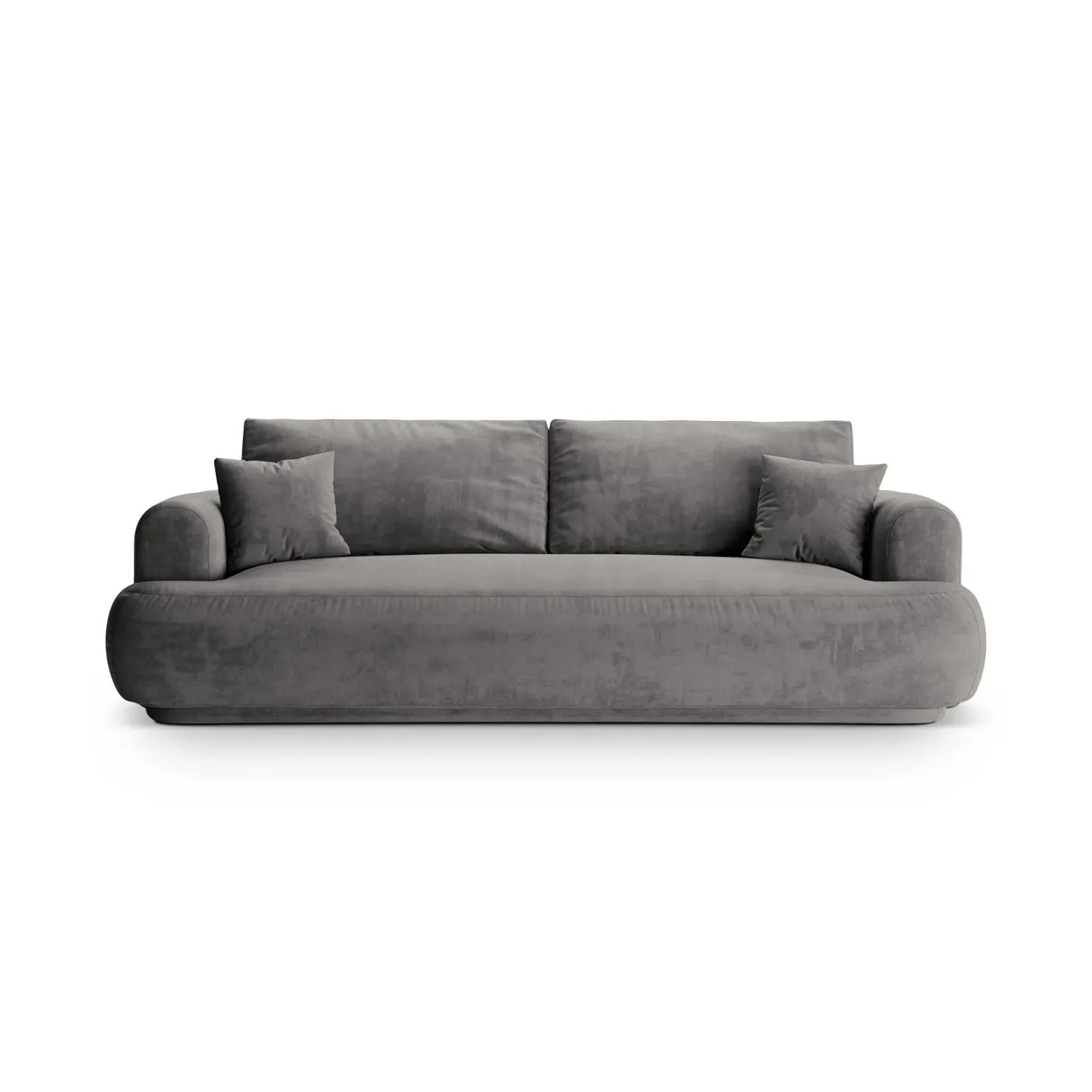Canapé 3 places Ella avec fonction couchage et coffre de lit, recouvert de velours, de tissu texturé ou de boucle, 253 x 108 cm