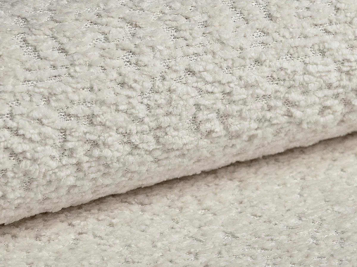 Ella 4-Sitzer Ecksofa Rechts mit Schlaffunktion und Bettkasten Bezug aus Boucle (COR65) in Leichtes Beige, 271x174 cm – Bild 7