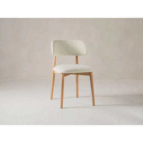 Essstuhl Efiie gepolstert mit Boucle oder Strukturstoff, 48x51 cm – Bild 5