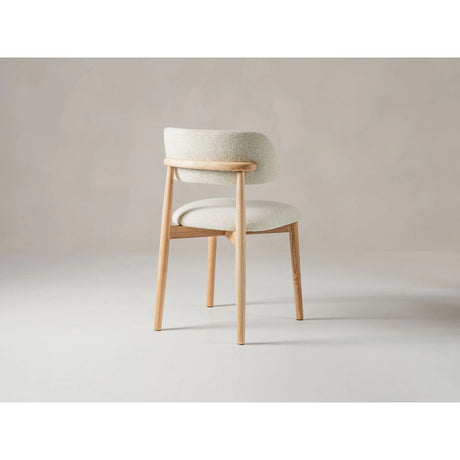 Essstuhl Efiie gepolstert mit Boucle oder Strukturstoff, 48x51 cm – Bild 6