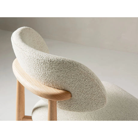 Essstuhl Efiie gepolstert mit Boucle oder Strukturstoff, 48x51 cm – Bild 7