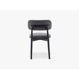 Essstuhl Efiie, gepolstert mit Strukturierter Stoff (BFT 39 Dark Grey) in Dunkelgrau, 48x51 cm – Bild 6