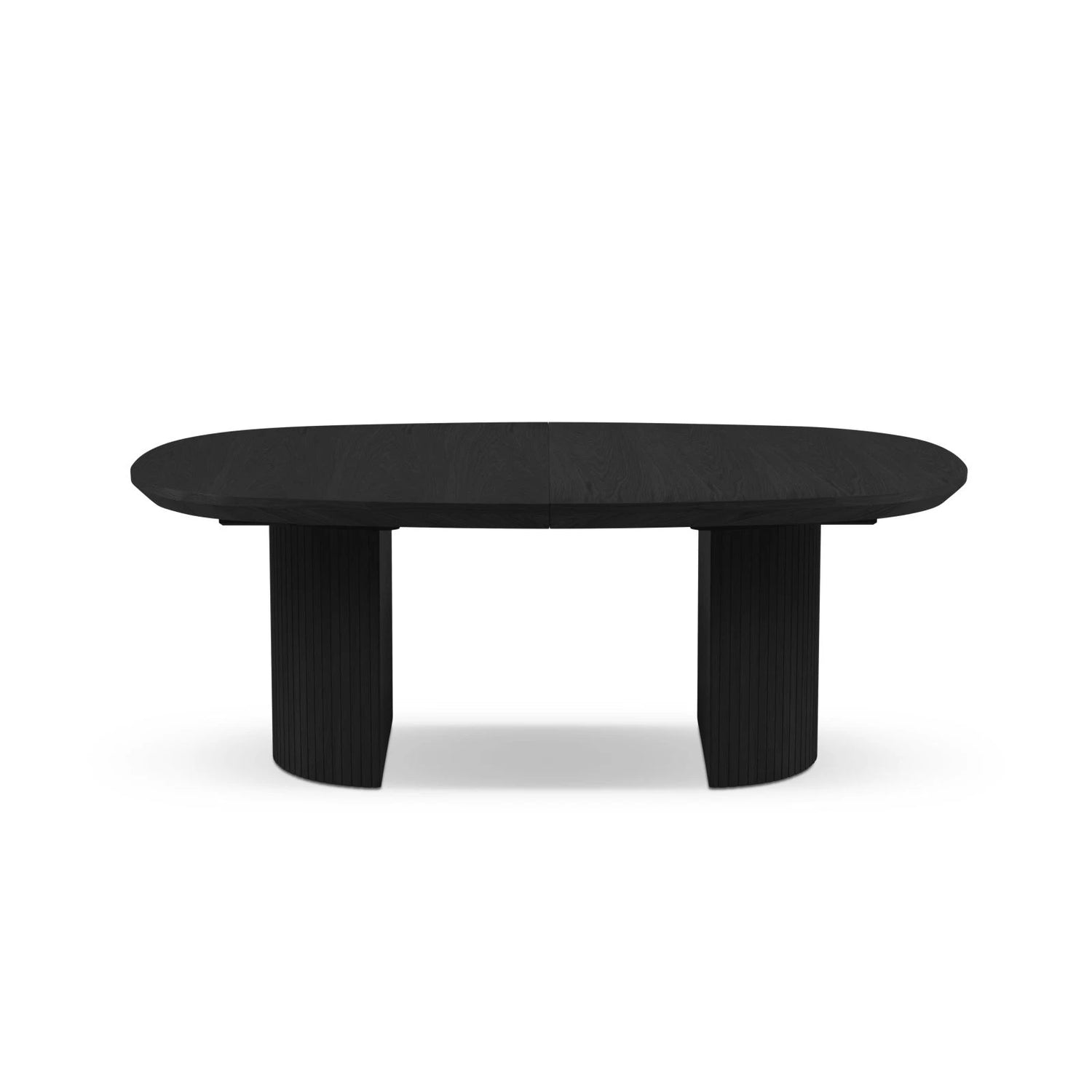 Extendable Table, "Nido", 12 Seats, Black Oak Veneer and Black Oak, 200/300x110x75

Made in Europe – Bild 1
