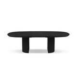 Extendable Table, "Nido", 12 Seats, Black Oak Veneer and Black Oak, 200/300x110x75

Made in Europe – Bild 3
