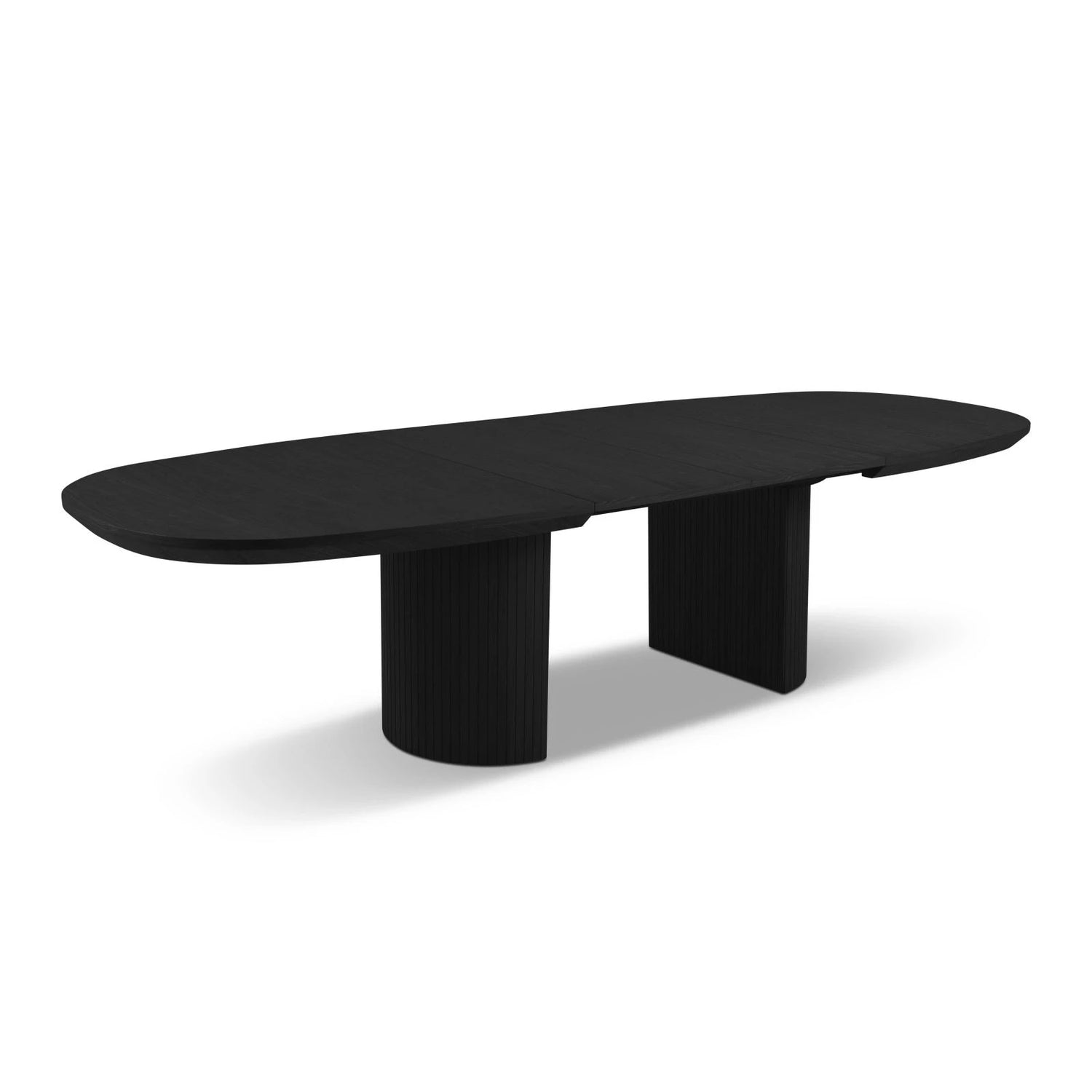 Extendable Table, "Nido", 12 Seats, Black Oak Veneer and Black Oak, 200/300x110x75

Made in Europe – Bild 8