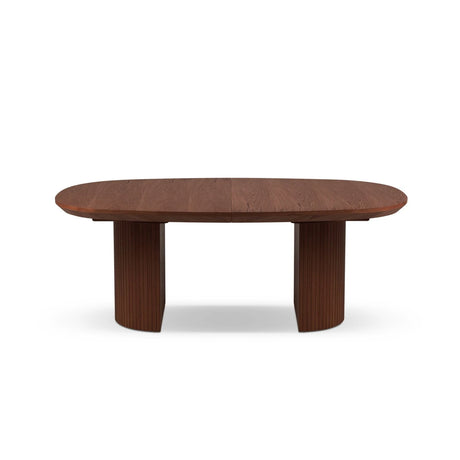 Extendable Table, "Nido", 12 Seats, Dark Oak Veneer and Dark Brown Oak, 200/300x110x75

Made in Europe – Bild 1