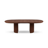 Extendable Table, "Nido", 12 Seats, Dark Oak Veneer and Dark Brown Oak, 200/300x110x75

Made in Europe – Bild 3