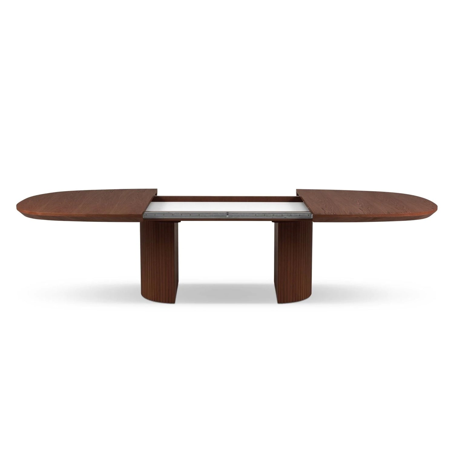 Extendable Table, "Nido", 12 Seats, Dark Oak Veneer and Dark Brown Oak, 200/300x110x75

Made in Europe – Bild 4