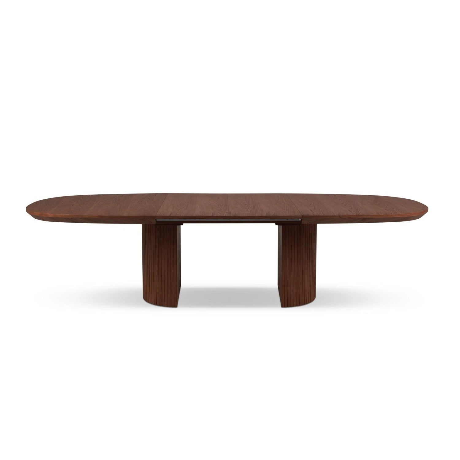 Extendable Table, "Nido", 12 Seats, Dark Oak Veneer and Dark Brown Oak, 200/300x110x75

Made in Europe – Bild 5