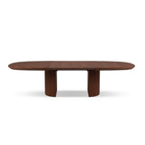 Extendable Table, "Nido", 12 Seats, Dark Oak Veneer and Dark Brown Oak, 200/300x110x75

Made in Europe – Bild 5