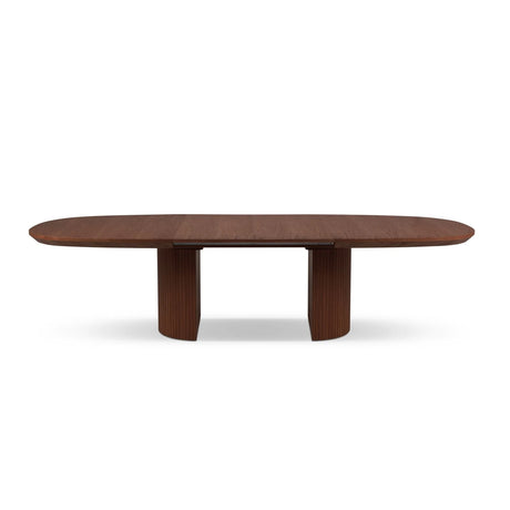 Extendable Table, "Nido", 12 Seats, Dark Oak Veneer and Dark Brown Oak, 200/300x110x75

Made in Europe – Bild 5