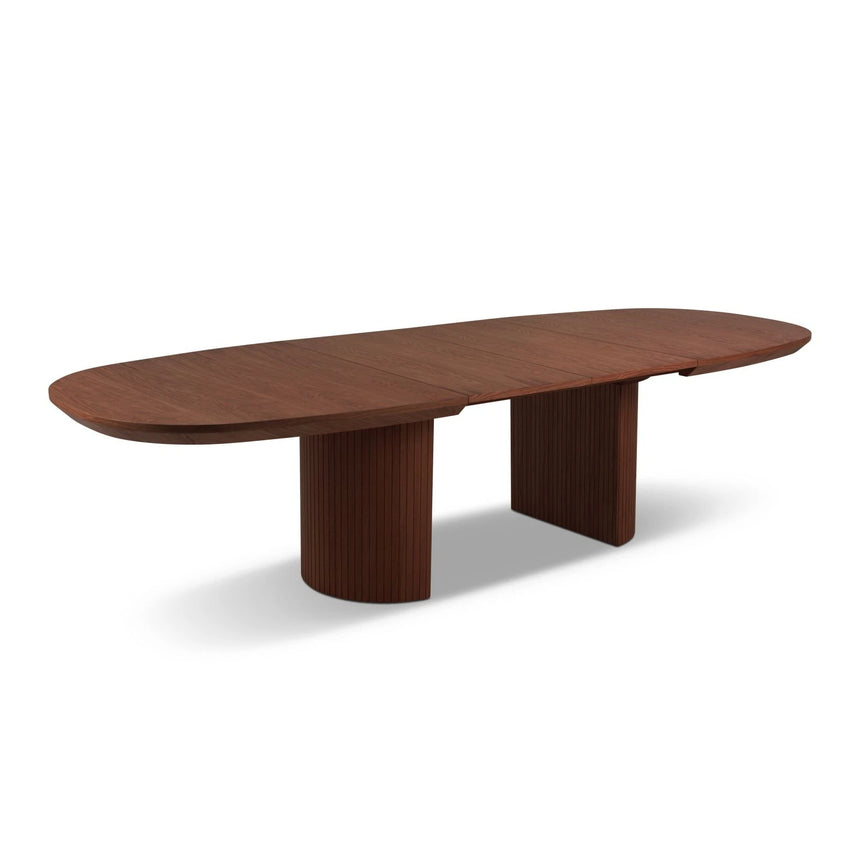 Extendable Table, "Nido", 12 Seats, Dark Oak Veneer and Dark Brown Oak, 200/300x110x75

Made in Europe – Bild 8