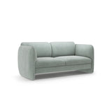 Georgia 2-Sitzer Sofa aus Chenille (SILENCIO 72) in Gedämpftes Blau, 168x90 cm – Bild 2