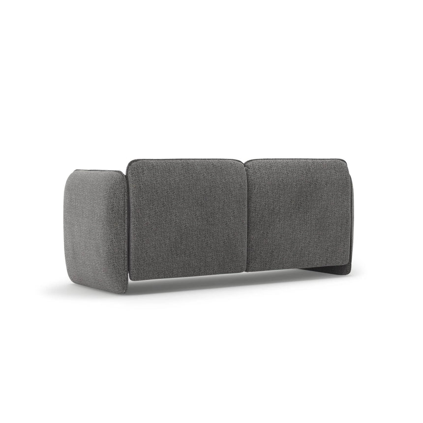Georgia 2-Sitzer Sofa aus Chenille (SILENCIO 97) in Dunkelgrau, 168x90 cm – Bild 3
