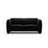 Georgia 2-Sitzer Sofa aus Samt (Magic Velvet 2219) in Schwarz, 168x90 cm – Bild 1
