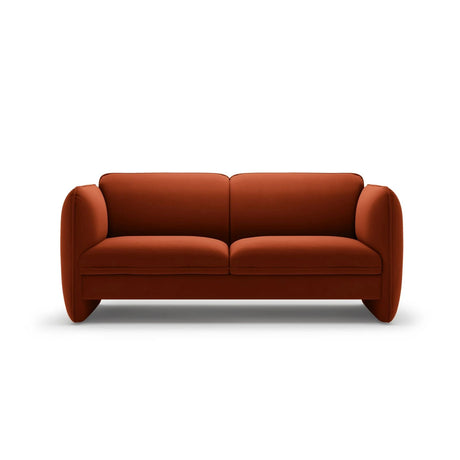 Georgia 2-Sitzer Sofa aus Samt (Magic Velvet 2285) in Kastanienbraun, 168x90 cm – Bild 1