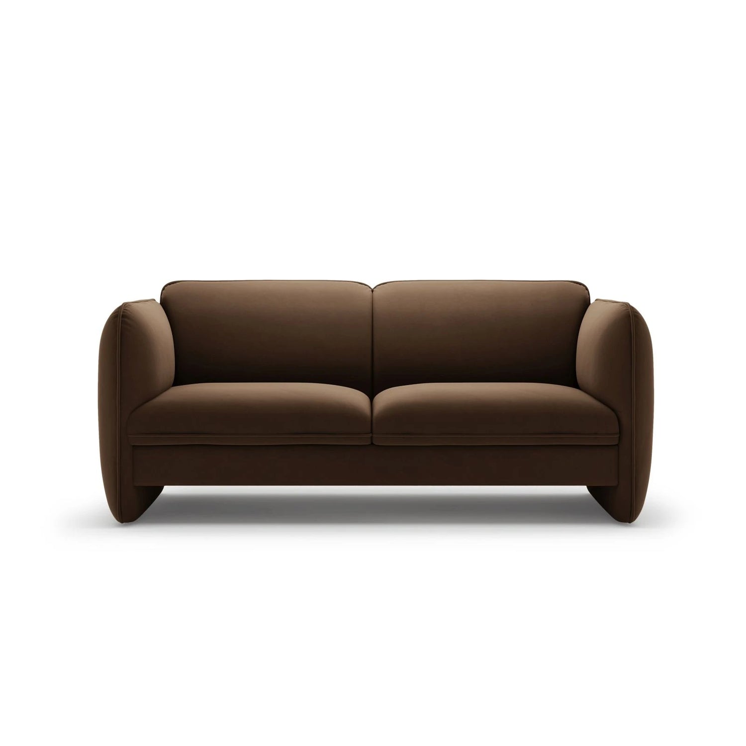 Georgia 2-Sitzer Sofa aus Samt (Magic Velvet 2299) in Schokolade, 168x90 cm – Bild 1