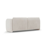 Georgia 3-Sitzer Sofa aus Chenille (SILENCIO 06) in Leichtes Beige, 204x90 cm – Bild 3
