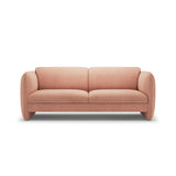 Georgia 3-Sitzer Sofa aus Chenille (SILENCIO 60) in Rosa, 204x90 cm – Bild 1
