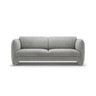 Georgia 3-Sitzer Sofa aus Chenille (SILENCIO 86) in Grau, 204x90 cm – Bild 1