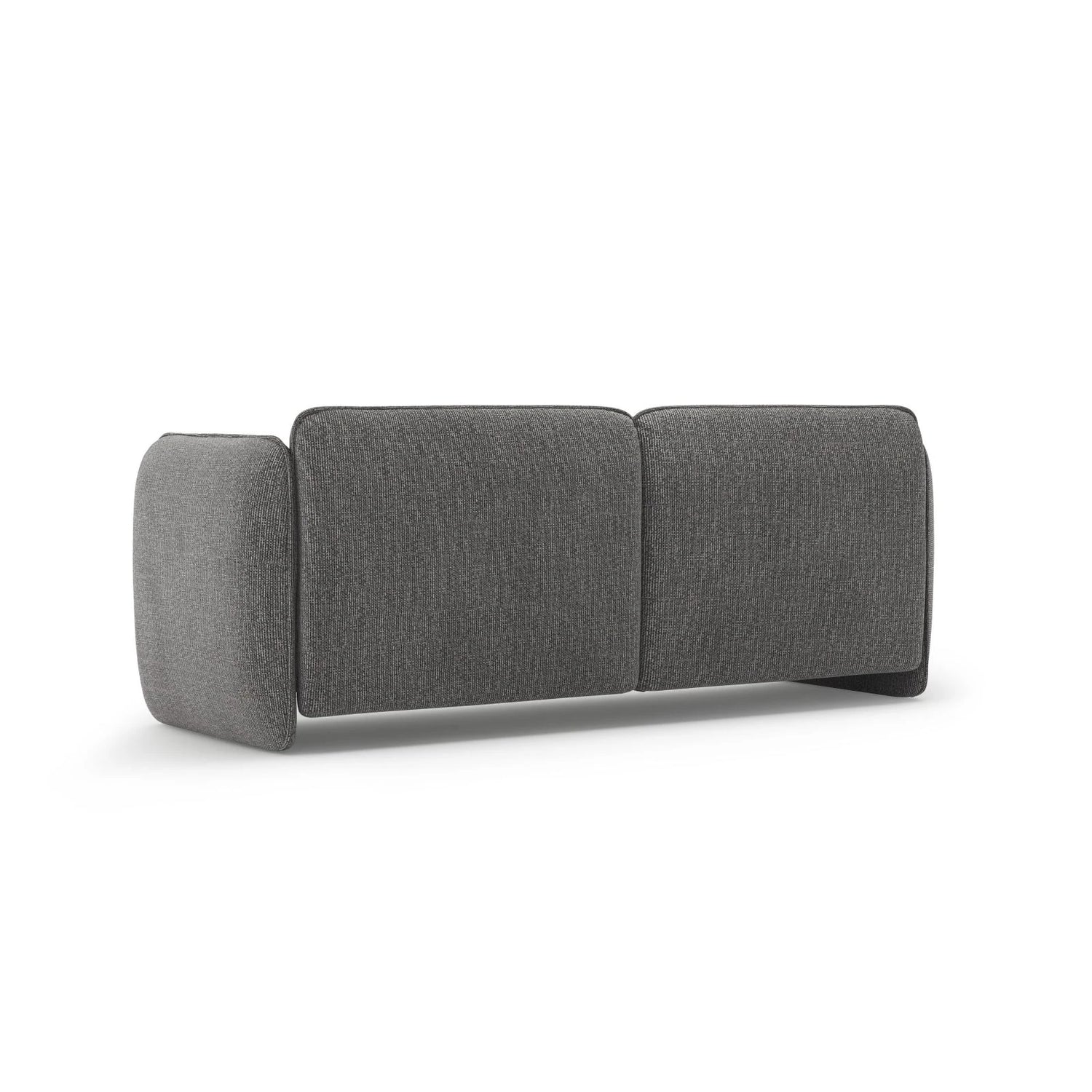 Georgia 3-Sitzer Sofa aus Chenille (SILENCIO 97) in Dunkelgrau, 204x90 cm – Bild 3
